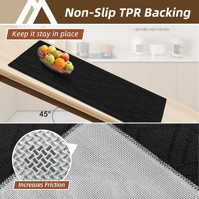 COSY HOMEER Kitchen Rugs 24"x35" Non-Slip Washable Kitchen Mats - Image 4