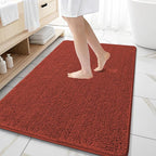 OLANLY Large Bathroom Rugs 59x35, Soft Absorbent Chenille Bath Rugs, Rubber by OLANLY
