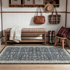 Ashen Entryway 2x5 Runner Rug, Small Throw Runners - Image 6