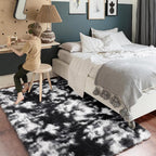 Amdrebio Black White Grey Cool Area Rugs - Image 3
