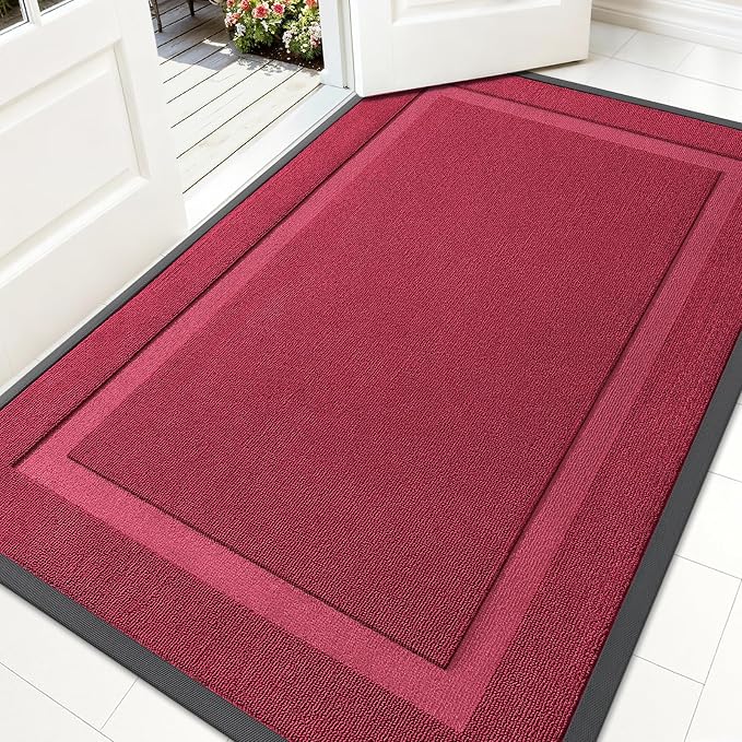 OLANLY Front Door Mat Indoor Outdoor Entrance, Waterproof All-Season, by OLANLY