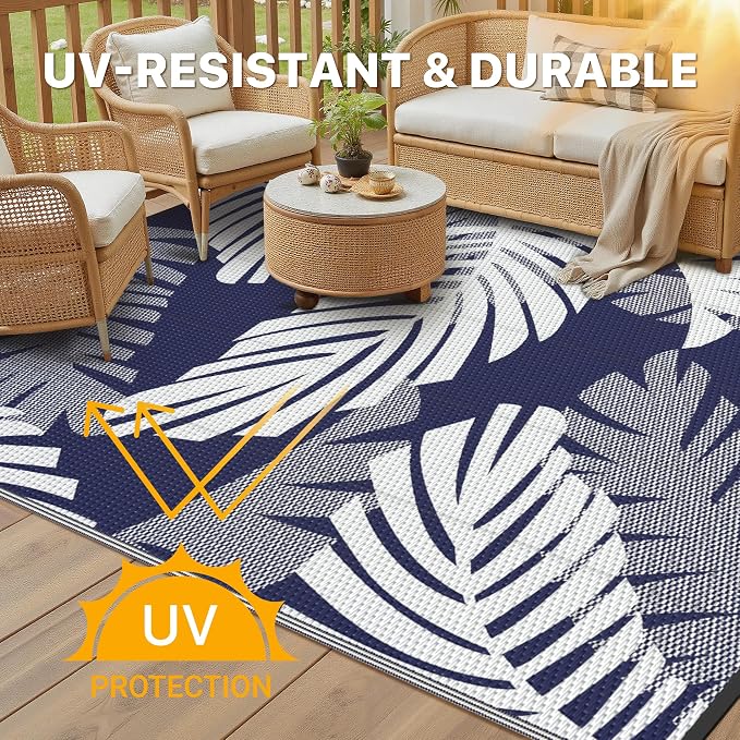 GENIMO Waterproof Outdoor Rug 9' x 12' - Image 4