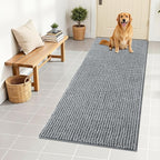 OLANLY Dog Door Mat for Muddy Paws 59x24, Ultra Absorbent Chenille Mud Doormat by OLANLY