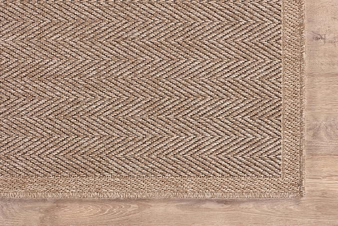 CAMILSON Easy Jute Rug 10x14, Indoor Outdoor Natural Color Fiber Area Rugs - Image 6