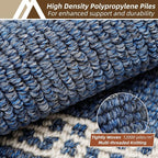 COSY HOMEER Kitchen Rugs Non-Slip 20x30/20x48 Inch Thick Polypropylene Standing - Image 2