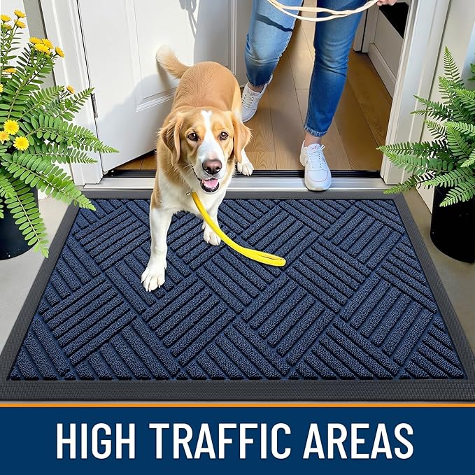 OLANLY Front Door Mat Outside Entrance 29.5x17, Heavy Duty Sturdy Natural - Image 6