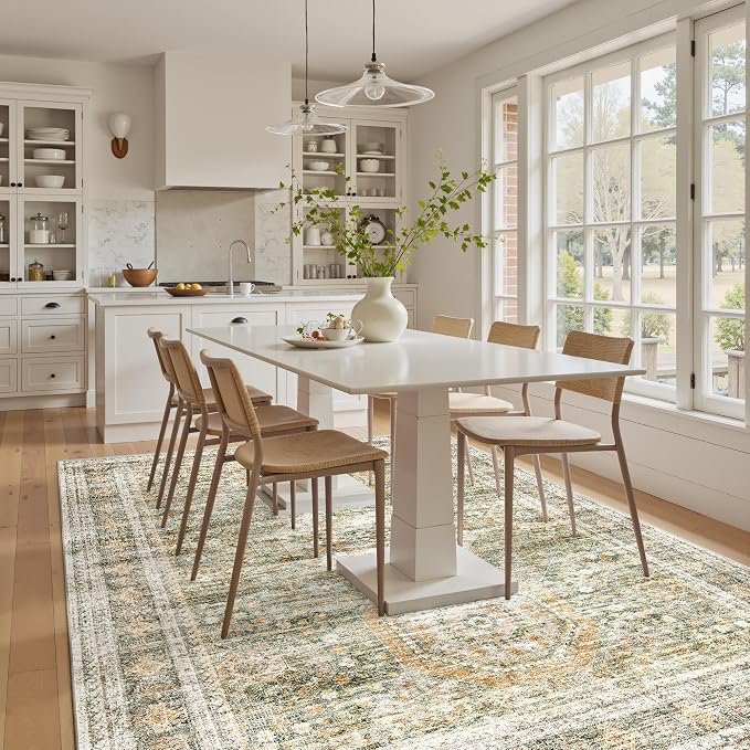 Soalmost 6x9 Area Rug for Living Room Washable 6x9 Non-Slip Modern Rugs for - Image 3