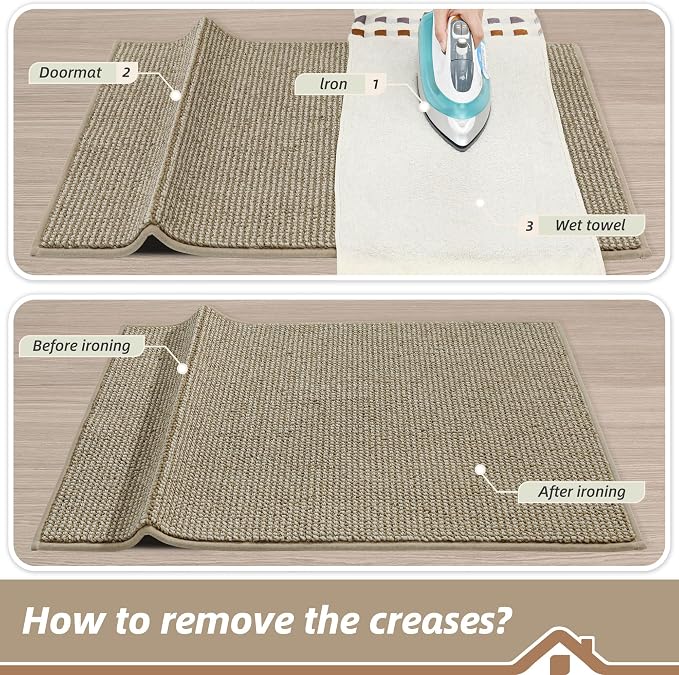 BEQHAUSE Dirt Trapper Door Mat 24" x 36", Non-Slip Washable Doormats Entrance - Image 9