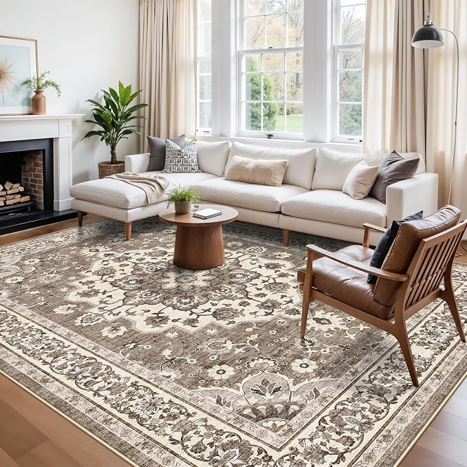 TOPRUUG Washable 10x13 Area Rug by TOPRUUG