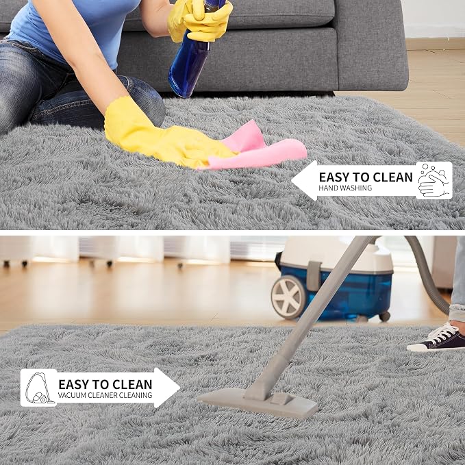 Tepook Super Soft Fluffy Rugs for Living Room, Area Rugs 8x10 for Bedroom - Image 7