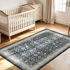 Washable 4x6 Entryway Rug Ashen by WelcometoBabovid