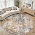 DMOYEST 10ft Round Area Rug Living Room Rugs by DMOYEST