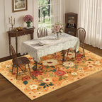 DUKINO 5x7 Area Rug, Floral Rugs - Image 3