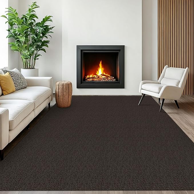 EARTHALL Washable Area Rugs 6x9 Ft Non Slip Living Room Rugs Cotton Rubber by EARTHALL