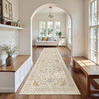 Madane Hallway Runner Rug 2'6''x10' Kitchen Runner, Non Slip Vintage Runners - Image 2