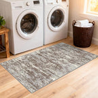 Runners for Hallways Ultra Non-Slip 2x4 Washable Kitchen Rug Abstract Tear and - Image 8