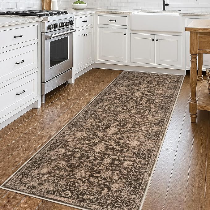 KILOCOCO Hallway Runner 3x8 Rug Runner Washable Kitchen Runners Printed Floral - Image 7