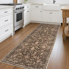 KILOCOCO Hallway Runner 3x8 Rug Runner Washable Kitchen Runners Printed Floral - Image 7