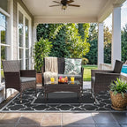 GENIMO 5' x 8' Outdoor Rug Waterproof - Image 2