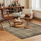 Washable Area Rug 5' x 7' Vintage Traditional Persian Mat - Image 2