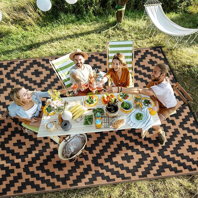 Outdoor Patio Plastic Straw Rug - Image 7