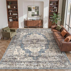 befbee 9x12 Area Rugs for Living Room, Ultra-Thin Washable Rug, Non-Slip - Image 7