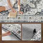 zesthome Area Rug 8x10, Ultra-Thin Washable Rugs - Image 6