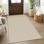 KOZYFLY Rugs for Entryway 3x5 ft Washable Area Rug Non Slip Rubber Backed Entry by KOZYFLY