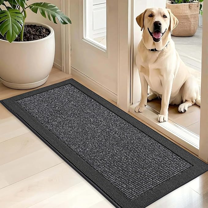BEQHAUSE Indoor Door Mat 20" x 48", Dirt Trapper Door Mats Non-Slip Entryway by BEQHAUSE