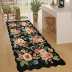 DUKINO 3x6 Washable Runner Rug, Soft Indoor Floral Non Slip Runner Rug - Image 5