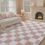 PureCozy Checkered Rug 7x10 for Living Room - Image 3