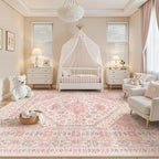 zesthome 10x12 Area Rugs for Girls Bedroom, Low Pile Machine Washable Rugs - Image 8