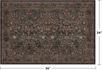 Boho Brown Washable 2x3 Entryway Rug - Image 2