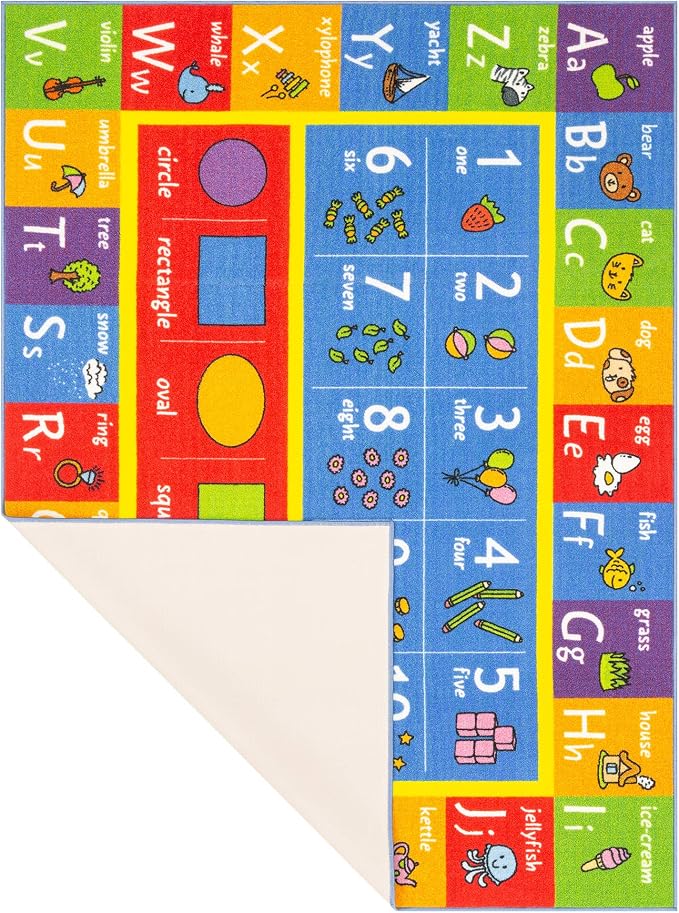KC Cubs: Educational Rug: ABC Alphabet, Numbers & Shapes - Image 12