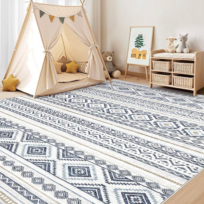 cotiled 5x7 Area Rugs Living Room Rug: Washable Boho Rugs - Image 8