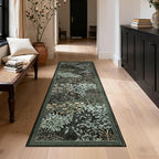 GarveeHome Forest Runner Rug, Botanical Low Pile Non Slip Stain Resistance - Image 3