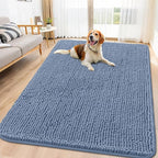 Smiry Dog Door Mat for Muddy Paws 71x46, Absorbent Dirt Trapper, Non-Slip by Smiry