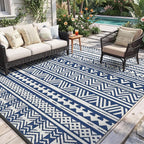 MontVoo-Outdoor Rug Carpet Waterproof 5x8 ft Reversible Patio Rug RV Camping by MontVoo