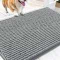 OLANLY Dog Door Mat for Muddy Paws 30x20, Ultra Absorbent Chenille Mud Doormat by OLANLY