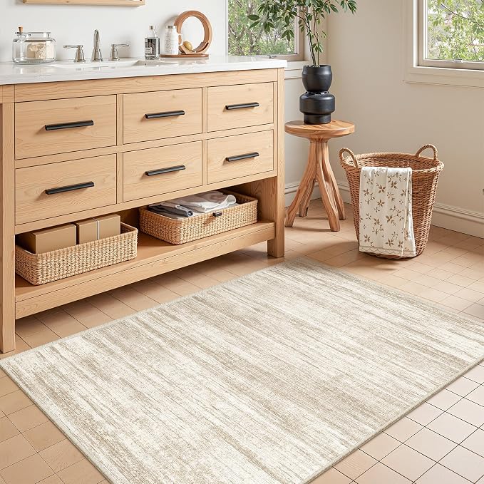 3x4 Washable Area Rug for Entryway, Soft Kitchen Rugs Non Slip for Dining Room by Restydon