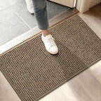 BEQHAUSE Dirt Trapper Door Mat 17" x 30", Non-Slip Doormats Washable Entryway by BEQHAUSE