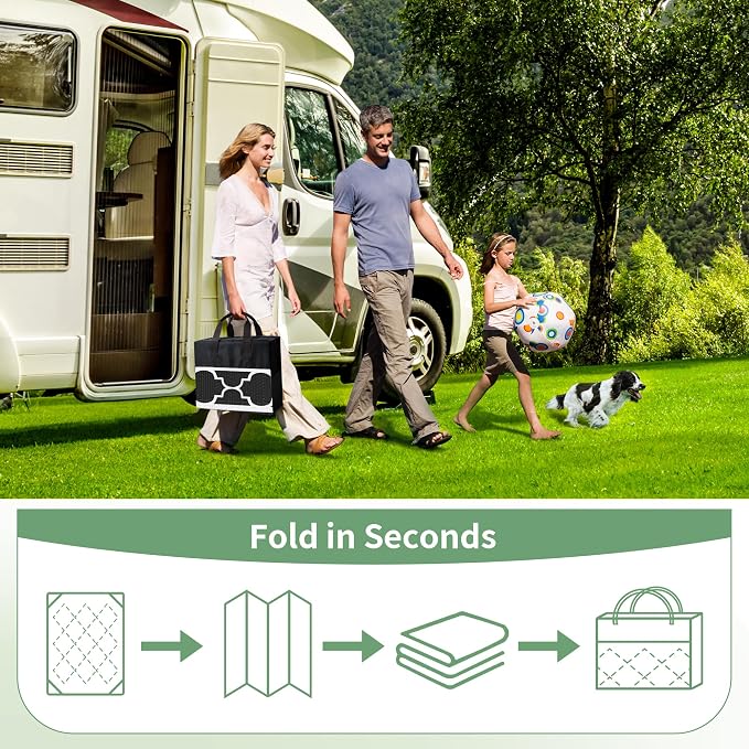 GENIMO 9 ' x 12 ' Outdoor Rug for Patio Clearance, Waterproof Indoor Outdoor - Image 8
