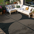 Lahome Enfys Rainbow Easy Jute Outdoor Carpet, Washable Rugs 9x12 - Image 2