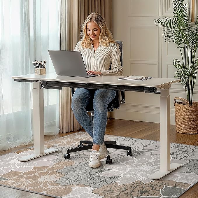 48"x72" Office Chair Mat for Hardwood Tile Floor, Under Desk Carpet Protector - Image 2