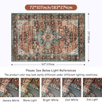Moynesa Ultra-Thin Vintage Area Rug - Image 2