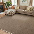 Faux Jute Area Rug 6'x9', Washable & Non-Slip, Taupe | 0.27" Low Pile Easy Jute by Unknown
