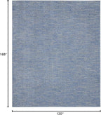 Nourison Home Nourison Essentials Blue Grey 10' x 14' Area Rug - Image 2