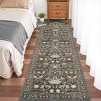 Washable 2x8 Hallway Runner Rug: Vintage Water-Resistant Kitchen Entryway Rug - Image 8