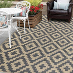 SAND MINE Reversible Mats, Plastic Straw Rug, Modern Area Rug, Large Floor Mat - Image 5