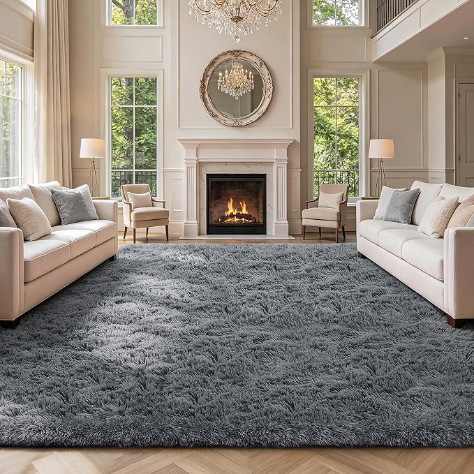 Shag Area Rugs for Bedroom Living Room, 8X10 Ultra Soft Fluffy Area Rugs for - Image 7